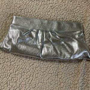 Lauren Merkin Silver Clutch